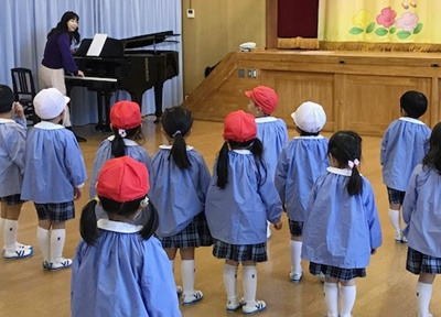 安井音楽教室、保育園、幼稚園、こども園への出張の写真